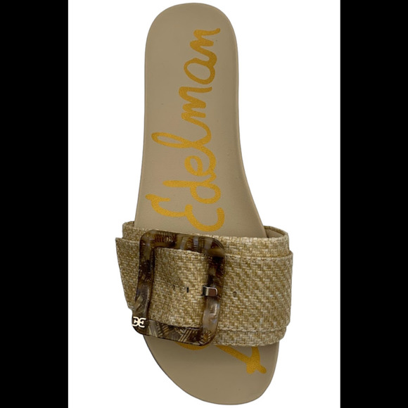 Sam Edelman Women's Ariane Platform Buckle Slide Sandals Eggshell - Medium - Picture 2 of 3